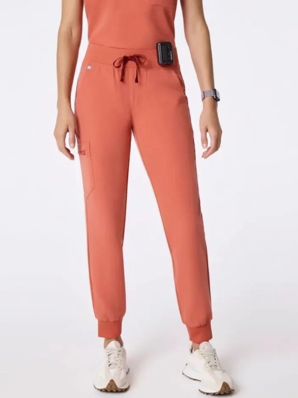 Figs Zamora High Waisted Jogger Pants Spiced Cider Women's Plus Size 3XL